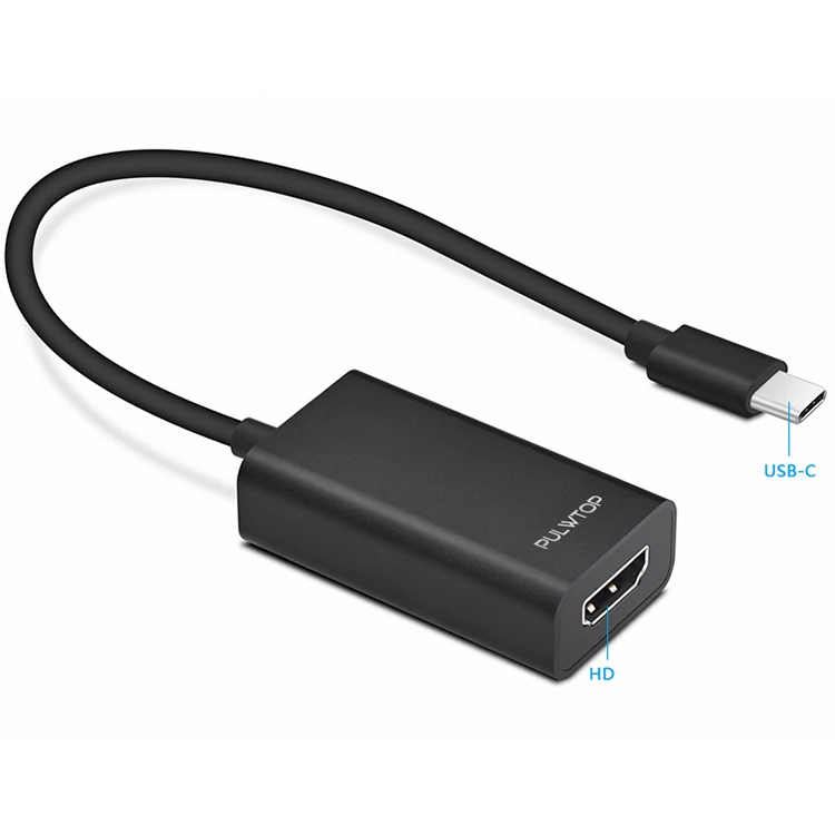 Pulwtop оптовые цены USB C 3,1 Type C в HD 4K60Hz адаптер конвертер кабель