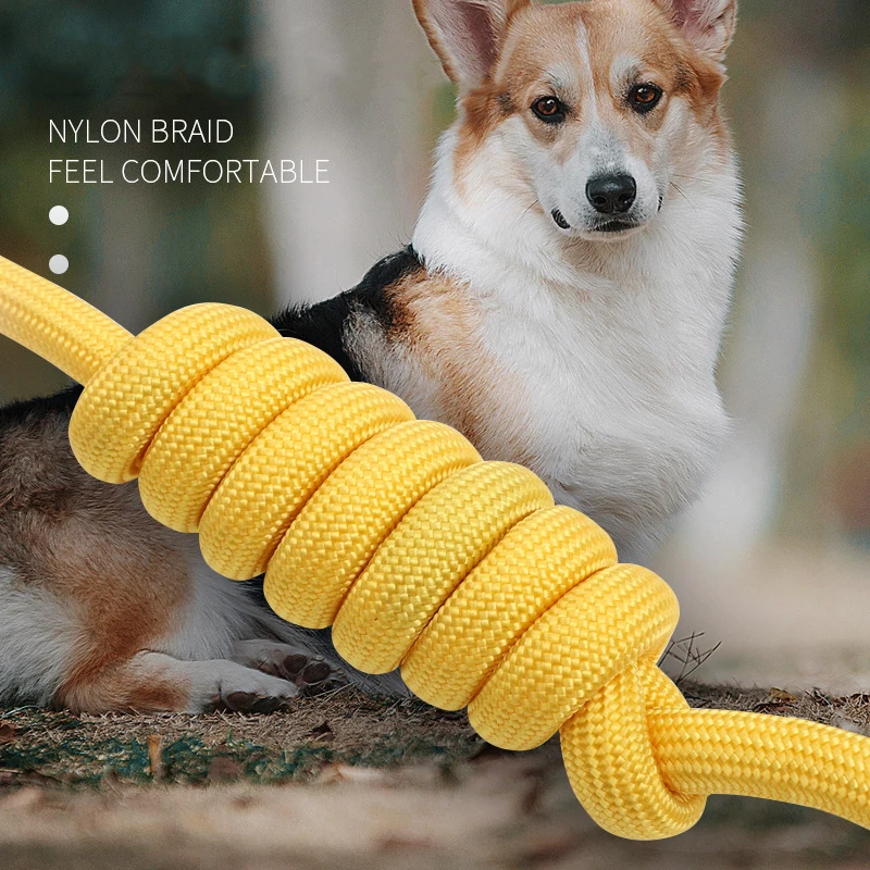 Nylon Strong Heavy Duty Dog Leash Rope Wrist Dog Leashes For Dogs