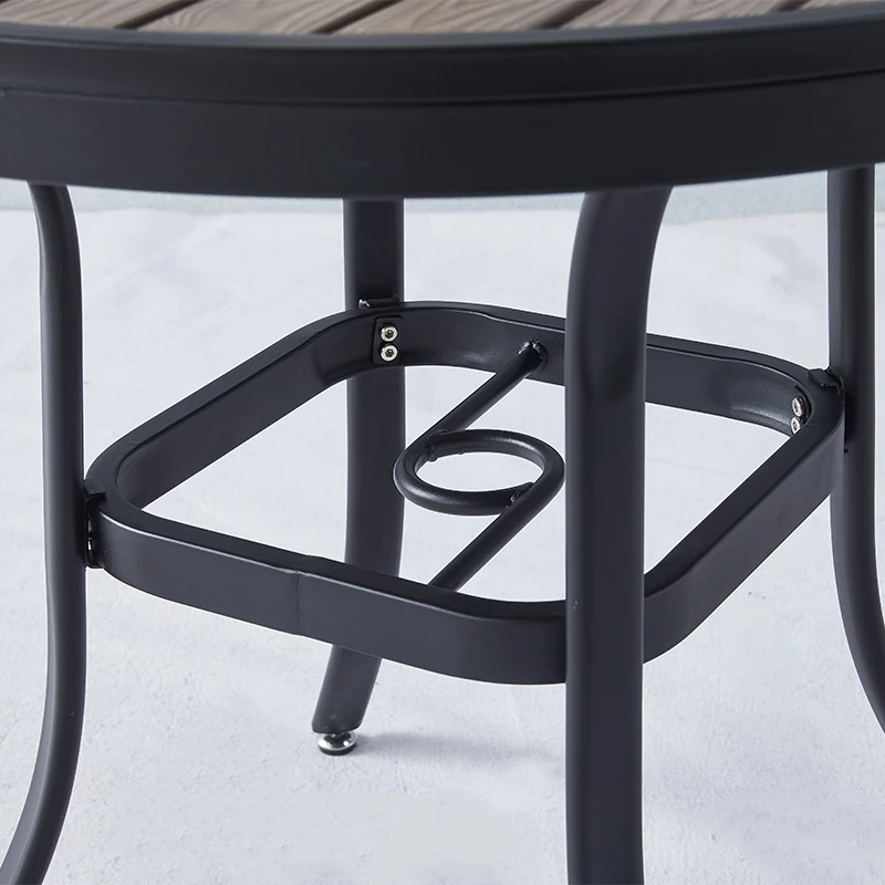 restaurant coffee pool picnic cafe terrace garden dining set cast iron 4 people round plastic wood outdoor tables and chairs set