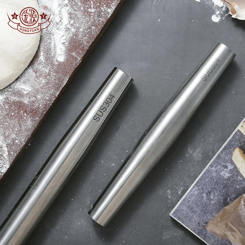 Modern design kitchen metal multi-size non-stick rolling pin stainless steel
