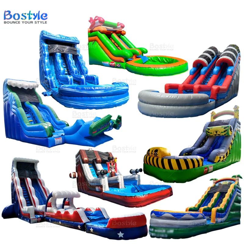 Inflatable Jump House Tall Water Slides for Adults Custom Size PVC Outdoor Indoor Large Inflatable Water Park Slide