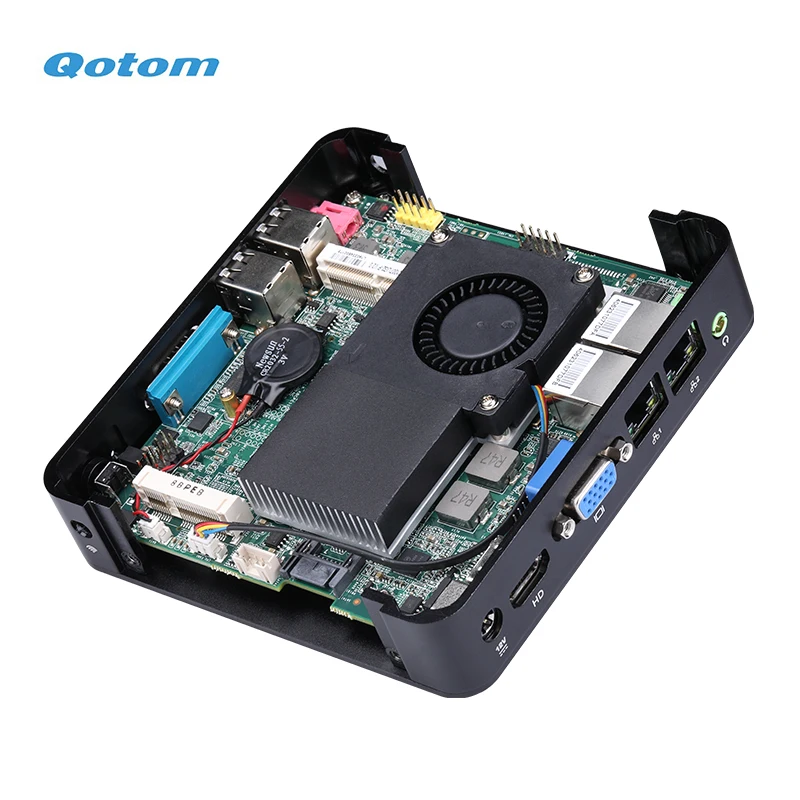  Qotom Core i5 мини игровой пк двойной LAN портативные настольные