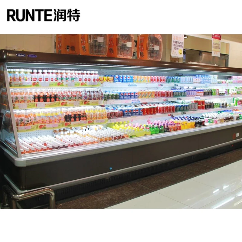Refrigerator Show Vegetable Fruit Chiller Supermarket
