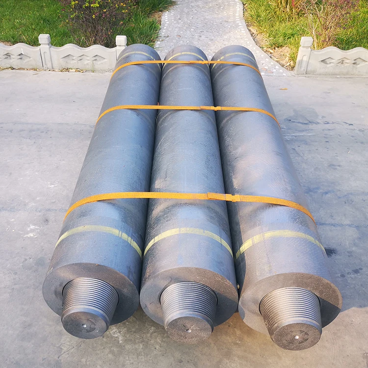 Электроды графитовой электродуговой печи Хэбэй RP 250 с ниппелем