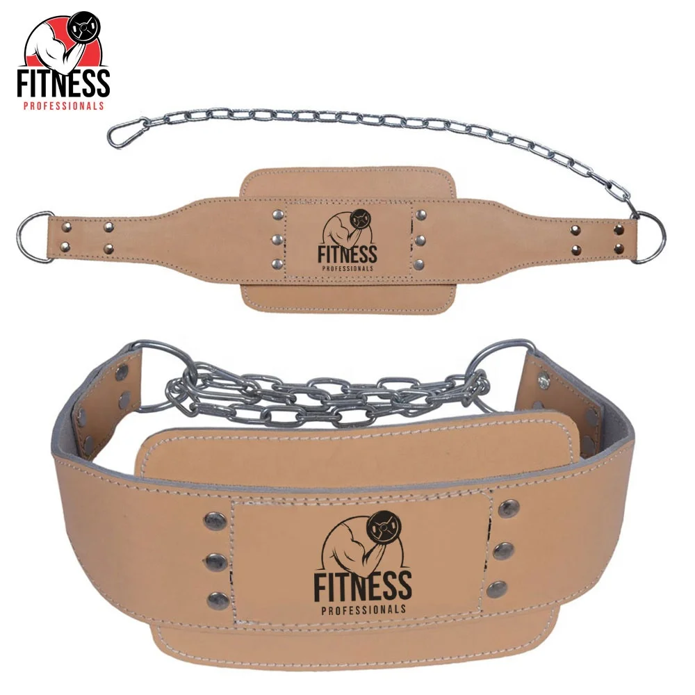 Оптовая продажа кожаный поясное отягощение с цепью по индивидуальному заказу приводного ремня FP-97