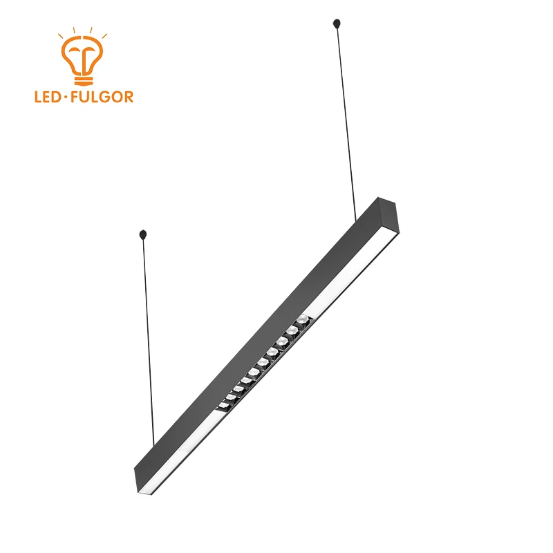 36w industrial commercial anti glare high lumen modern led batten pendant aluminum profile linear lighting