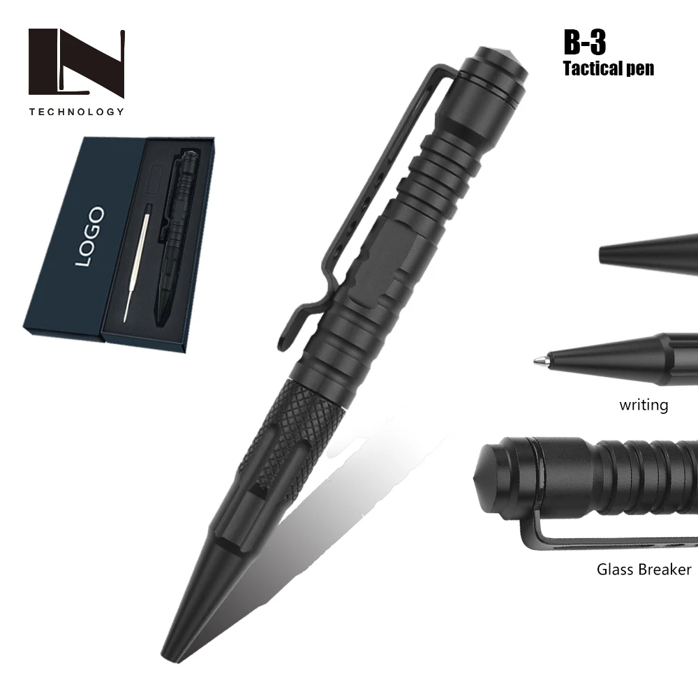 Outdoor self-defense supplie Pointed defensive pen Multifunctional pen broken window Survival Tactical pen