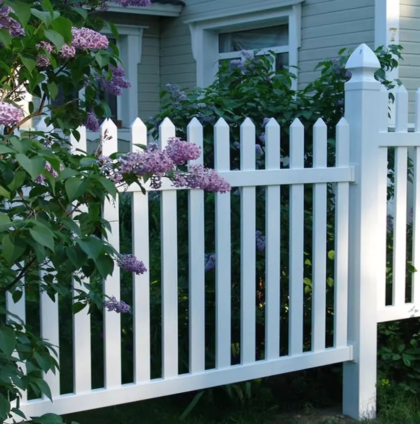 Uv Resistant Pvc White Picket Fence For American Garden Barrier Pvc Picket Fencing Pvc Fencing Garden Panel