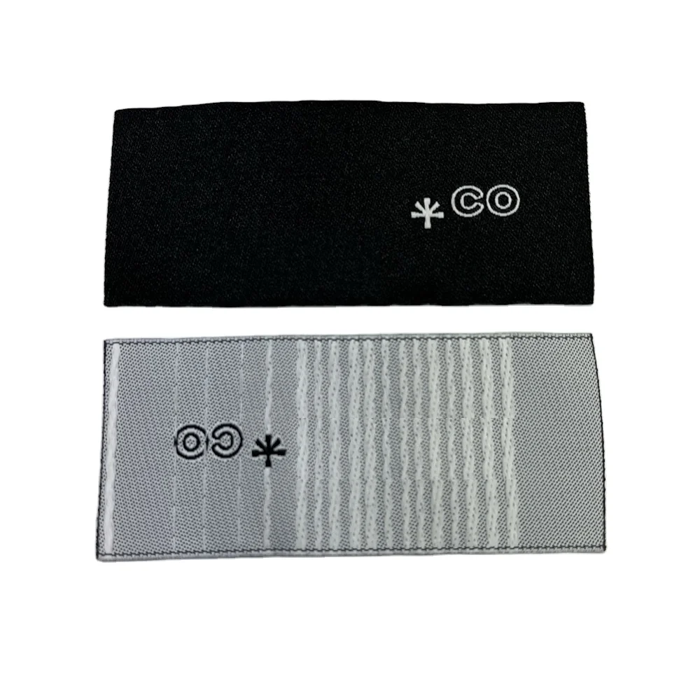 Fashion Damask Custom Garment Woven Labels For Clothing Manufacturer Clothes Label Woven