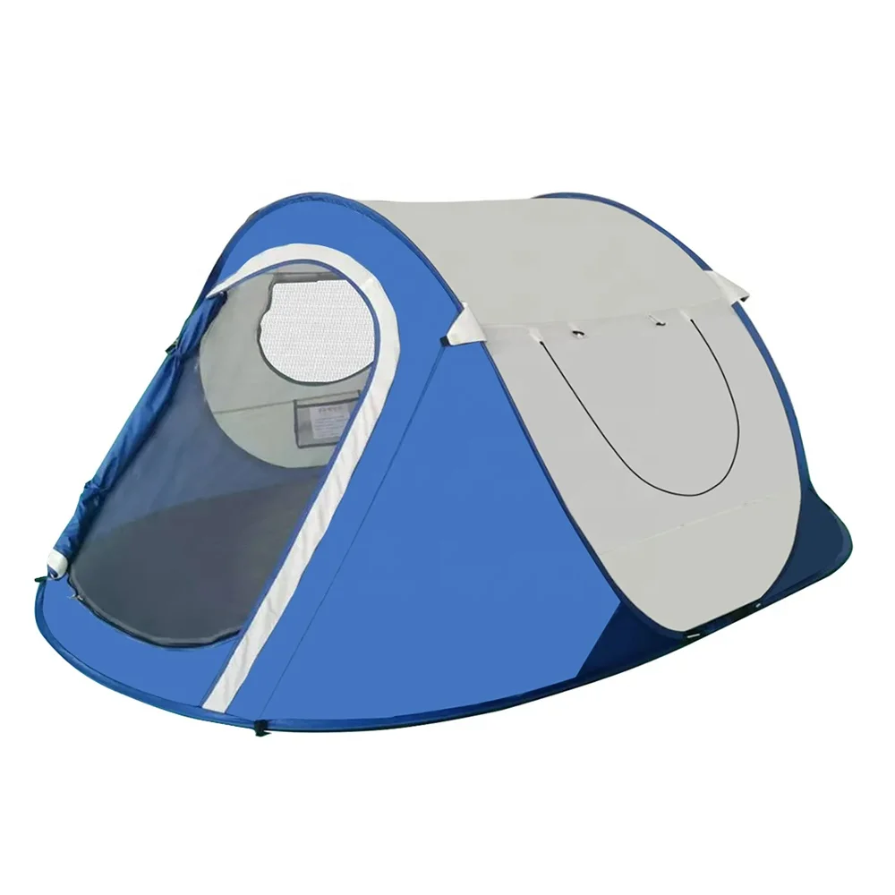 2 Person Easy Pop Up Tent Waterproof Automatic Setup 2 Doors Instant Family Tents for Camping Hiking Traveling