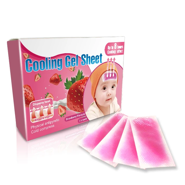 CE ISO Certificate Cold Patch Best Seller Headache Cool Pad High Quality Hydrogel Fever Reducing Cooling Gel Sheet
