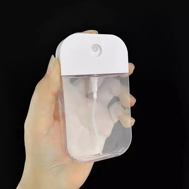 Pocket Card Type Square Hand Sanitizer Flat Credit Card Shape Keychain Perfume Spray Plastic Bottle