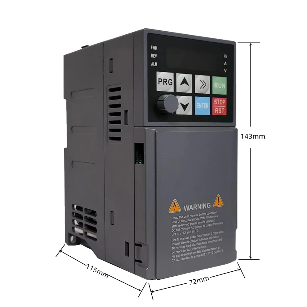 Manufacturer vfd ac drive 3 phase 400v vfd variable-frequency drive 50hz to 60hz frequency converter vfd inverter 2.2kw