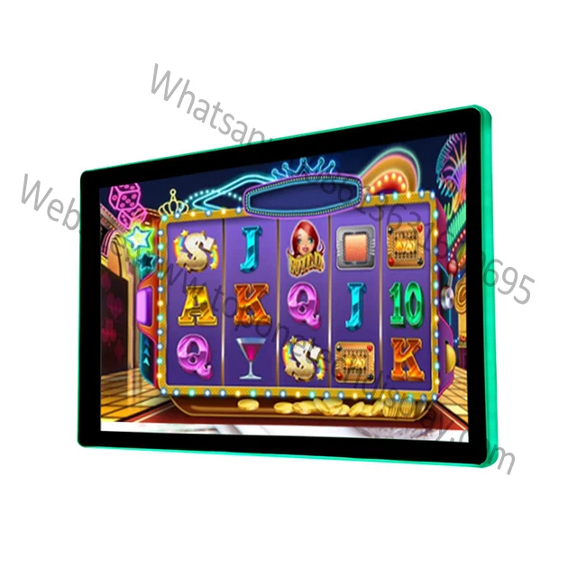 
21.5 inch Open Frame PCAP Touch Screen Monitor TFT Display Side LED Bar for Gaming Slot Fruit Casino Roulette Gambling Machine 