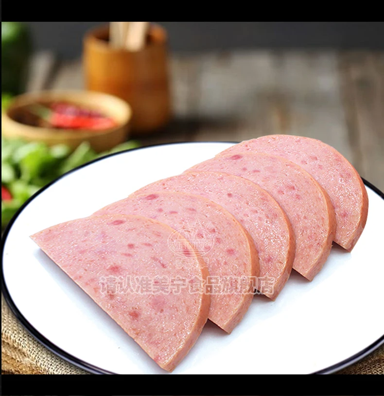 Best Quality 397g PORK Canned Pork Luncheon Meat Sterilized from CN;SIC 0.397 Kg Body Salt with 36 Months Shelf Life