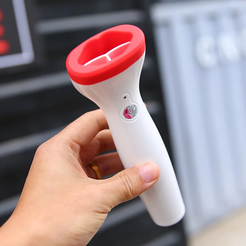 Rechargeable electric lip gloss wrinkle removal and firming lip tool for removing dead skin and softening lips