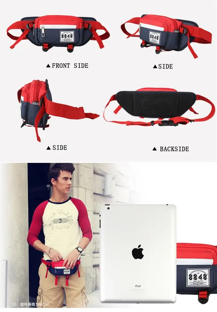 
2021 Wholesale Popular Belly Pocket Sports Running Men Black Fanny Pack 