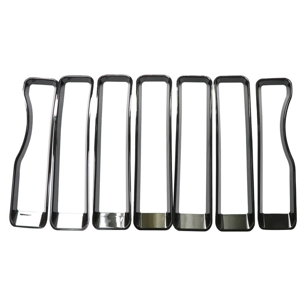 Shanghai Sanfu JL1010 7pcs Insert Grills ABS Front Grill Mesh Racing Front Mesh Grille Inserts For Jeep Wr angler JL 18+