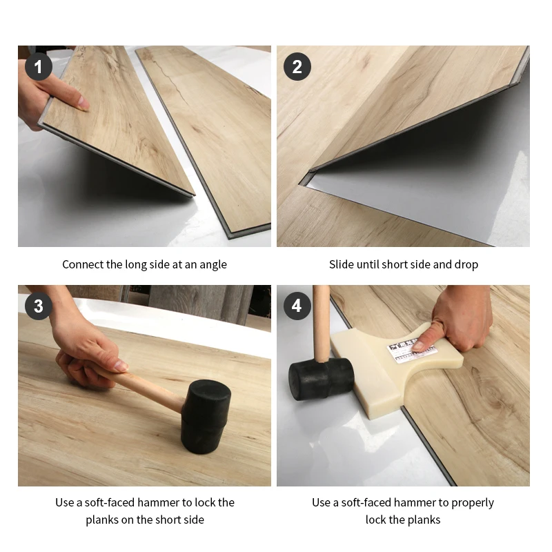 Foshan Bedroom Herringbone Wood Floor Engineered Flooring Flooring Anti-scratch Waterproof Modern Style Click kit install