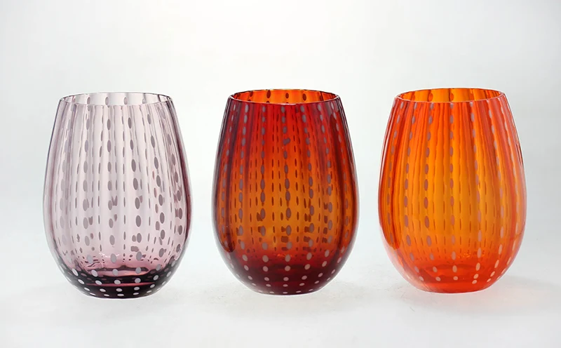 Pearl pots wine glasses