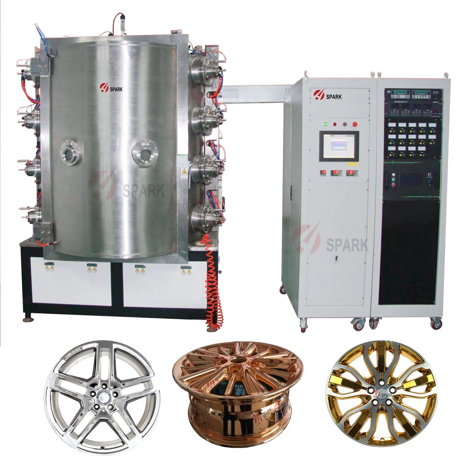 PVD Vacuum Coating magnetron sputtering machine for Gold Silver and Gun grey colors