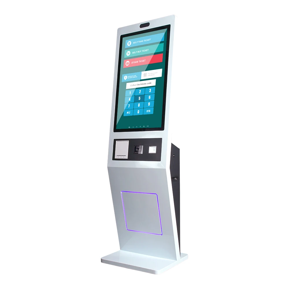 32-inch floor-mounted payment kiosk Restaurant self-service payment Interactive vending machine Vending machine Android/PC