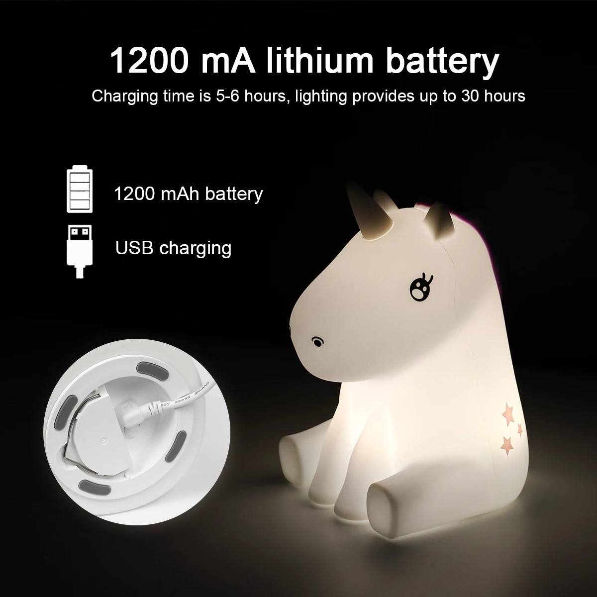 High Quality LED Color-Changing Mood Night Light Soft Toy for Bedroom Modern Design AAA Battery Powered Mini Size Hot Selling