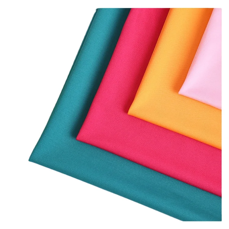 Milk Silk fabric 95% Polyester 5% Spandex Moisture Wicking Milk Silk Knitted Sports Jersey Fabric