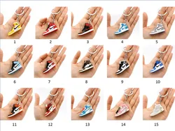 2021 Mini 3D Air Jordan Football Sandal Soccer Pvc Sneaker Keychain Sport Shoe Rubber