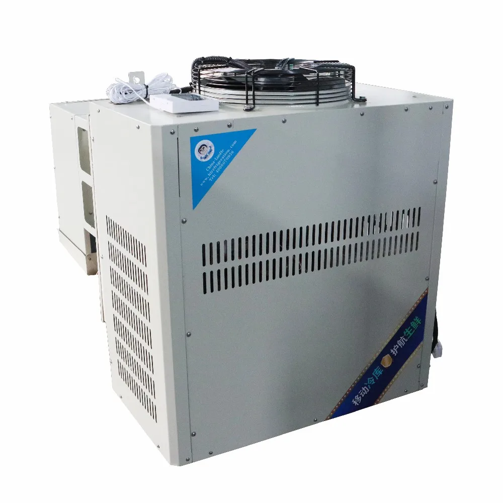 Cold Room Storage 5HP Refrigerated Freezer Wall Mounted Monoblock Refrigeration Compressor Unit Cold Room