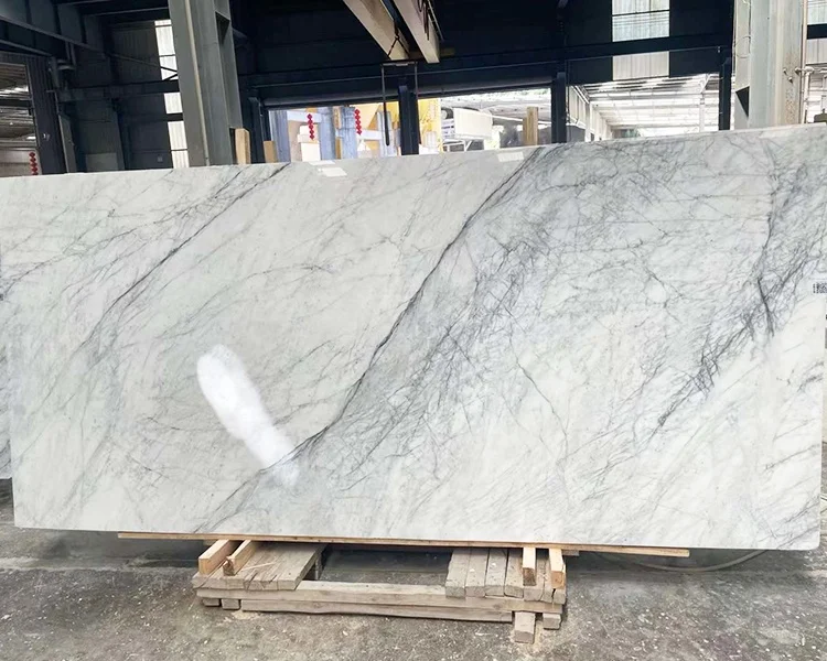 Italy Style Milas Lilac Himalayas White Marble Slab For Interior Bathroom Living Room Floor And Wall Feature Wall