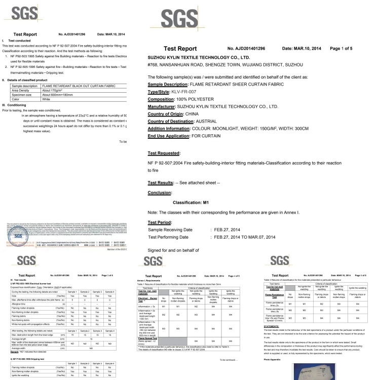 Inherent Flame Retardant High Quality White Color 100% Polyester Household Decoration Stripe Sheer Curtain Fabrics for Window