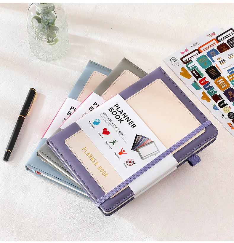 Non Dated A5 Weekly Planner Dot Grid Note Books Journals and Planners Daily Planner Undated