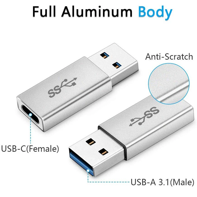  USB C Женский к Male адаптер для ноутбуков портативные зарядные устройства со стандартным
