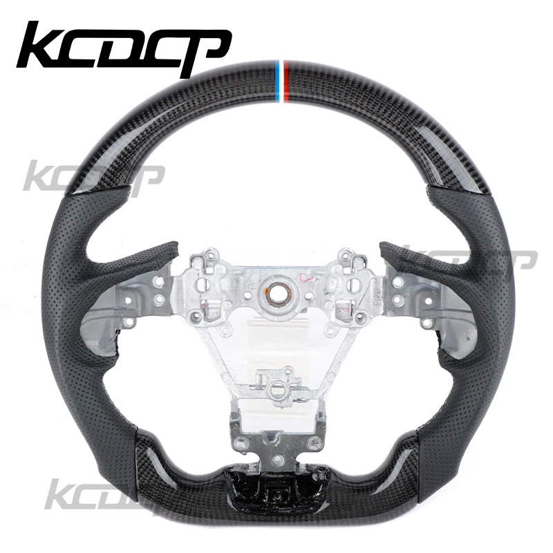 Fit For Subaru Legacy Outback Impreza Forester BRZ STI XV REX WRX Hybrid SVX Custom LED Carbon Fiber Steering Wheel