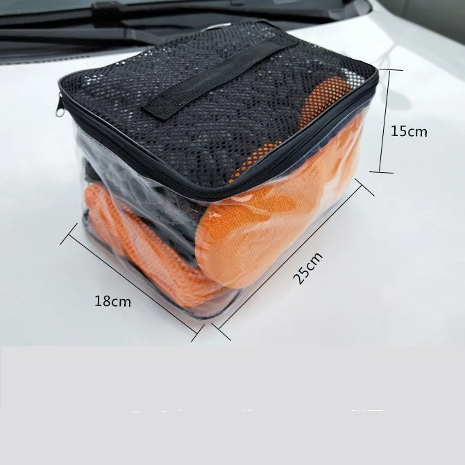 Greenfound microfiber car cleaning kit wholesale car washing bag cleaning cloth mitt microfiber applicator auto wash tools set