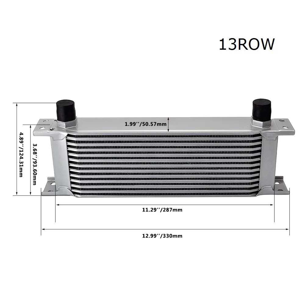 Высококачественный Универсальный гоночный автомобиль черный серебристо-синий 10 ряд 16 пластина 19 ряд 30 ряд AN8 AN10 комплект маслоохладителя с адаптером