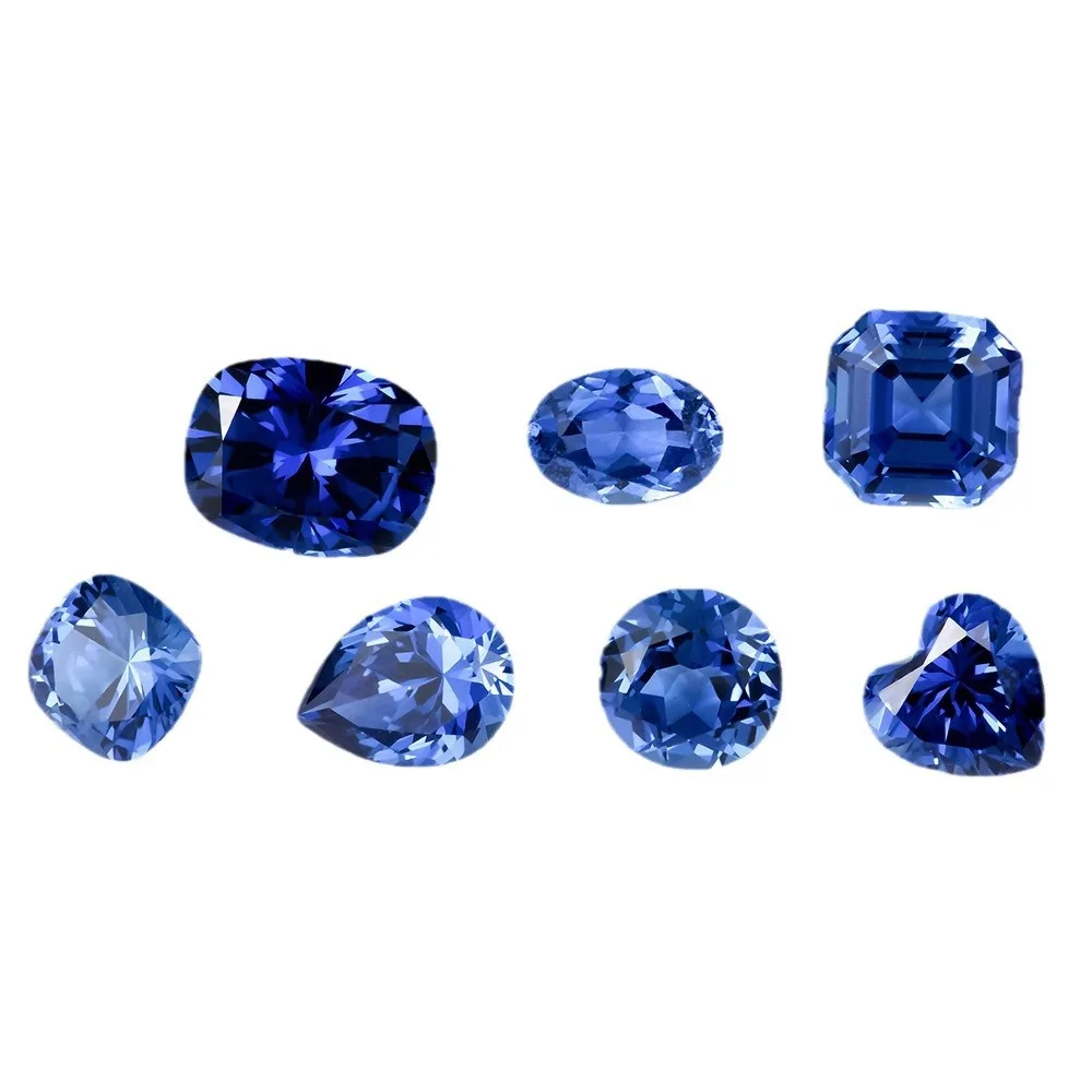 Luxury Synthetic Moissanite Stone Fashional Jewelry Cultivated Sapphire 0.5-5ct Shaped Royal Loose Gemstones
