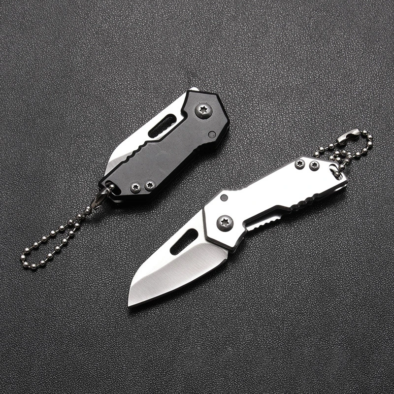 High Quality Hardness Stainless Steel Self Defense Keychain With Pocket Knife