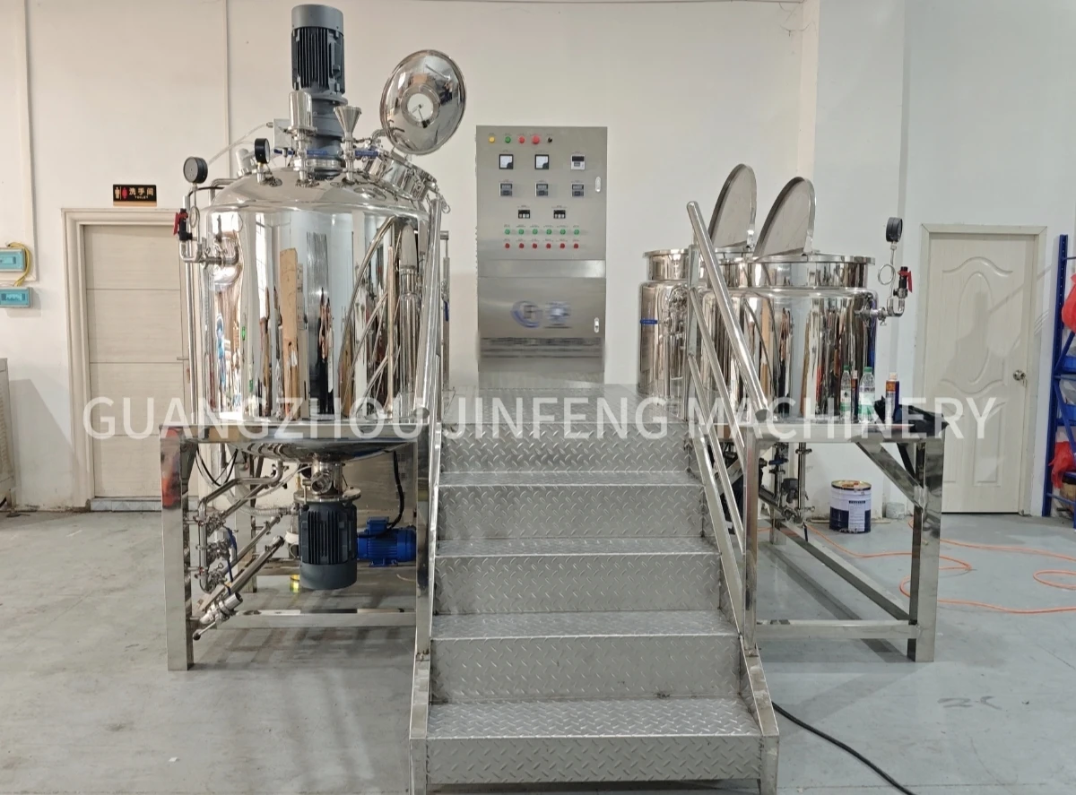 JF 150l High Shear Vacuum Homogenizer Shaving Cream Body Cream Face Cream Emulsifier Homogenizer Cosmetics Production Equipment