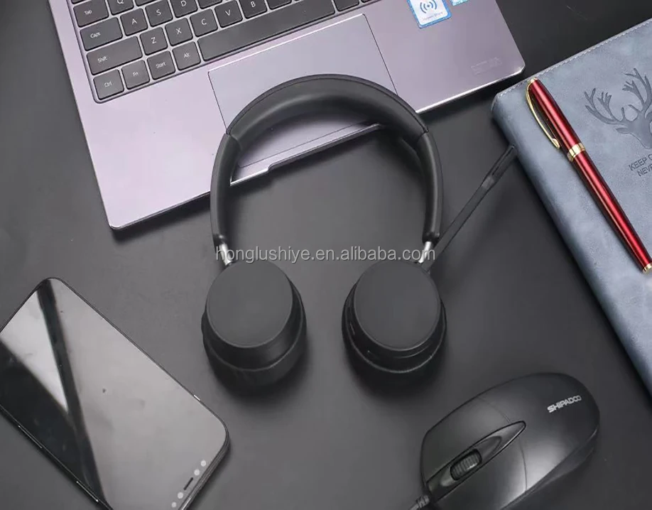 Beat Quality Wireless Usb Noise Cancelling Call Center Headphones Office Computer Headphones With Microphone For Business