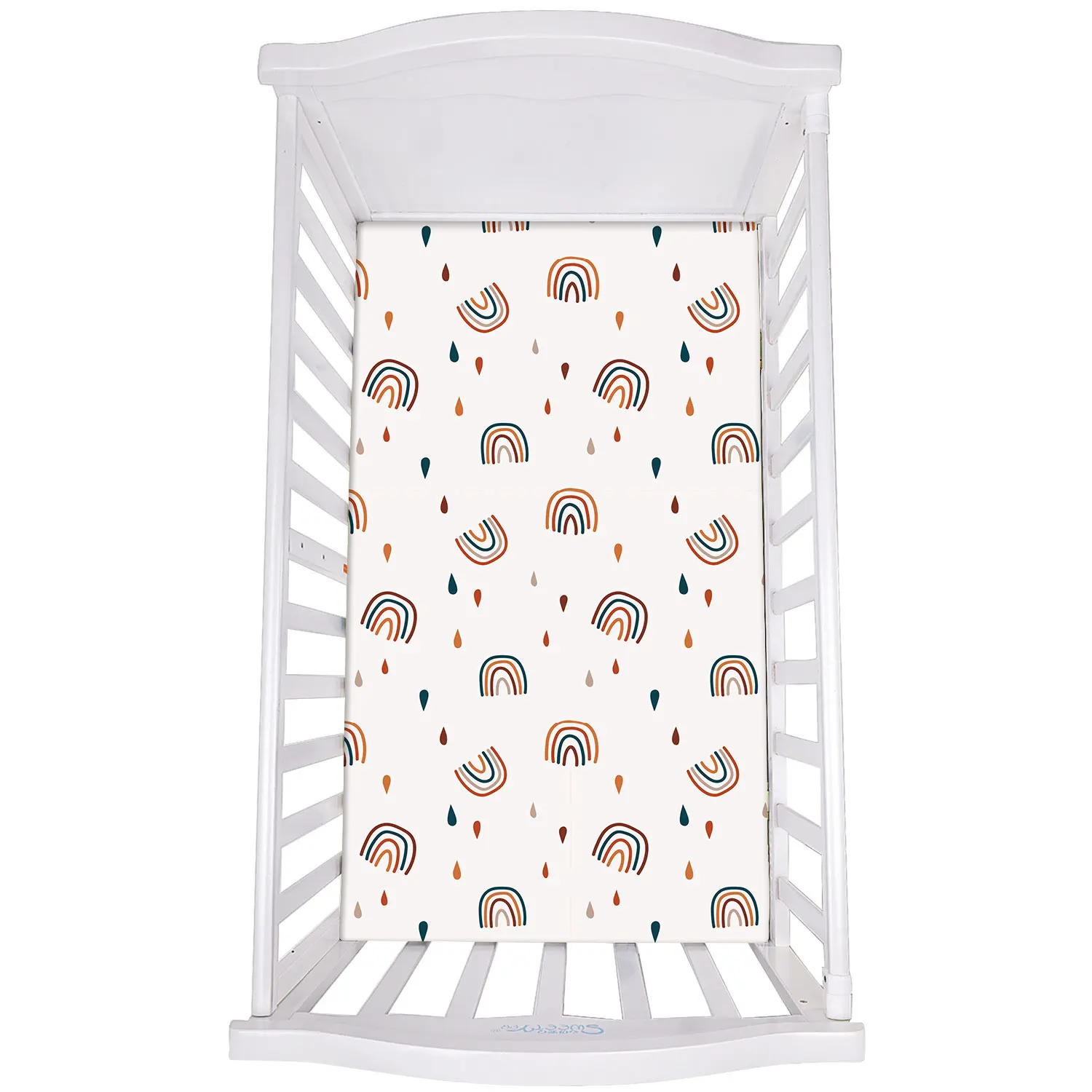 Happy flute portable bassinet sheet cover stretchy muslin baby bed cover infant crib sheet cover