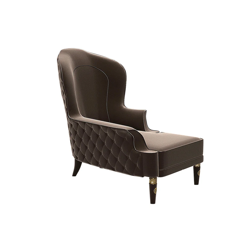 
Sassuolo Italian post-modern fabric single sofa soft armchair luxury living room sofa bed 