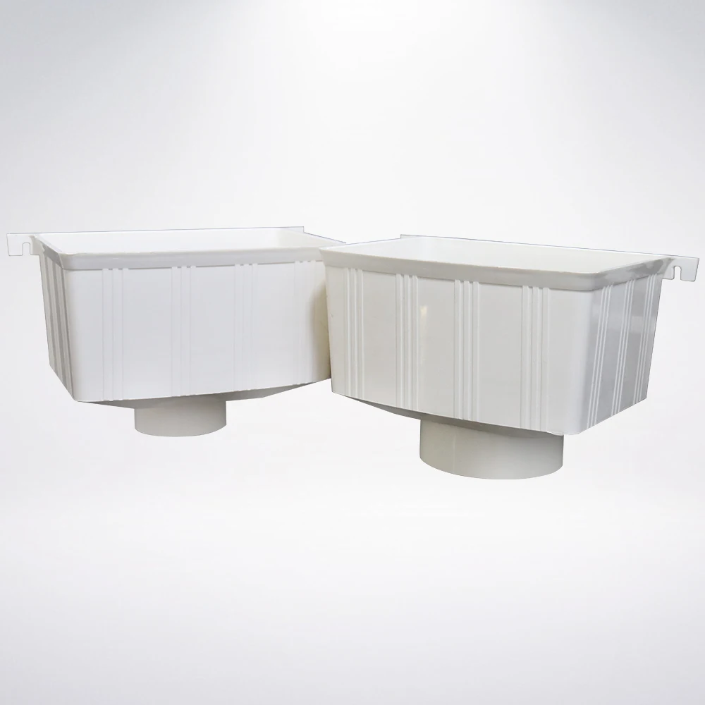 pvc pipe fittings  accessories downspout Drop Outlet for Roof Rain Drainage PVC Gutter fittings  75  110