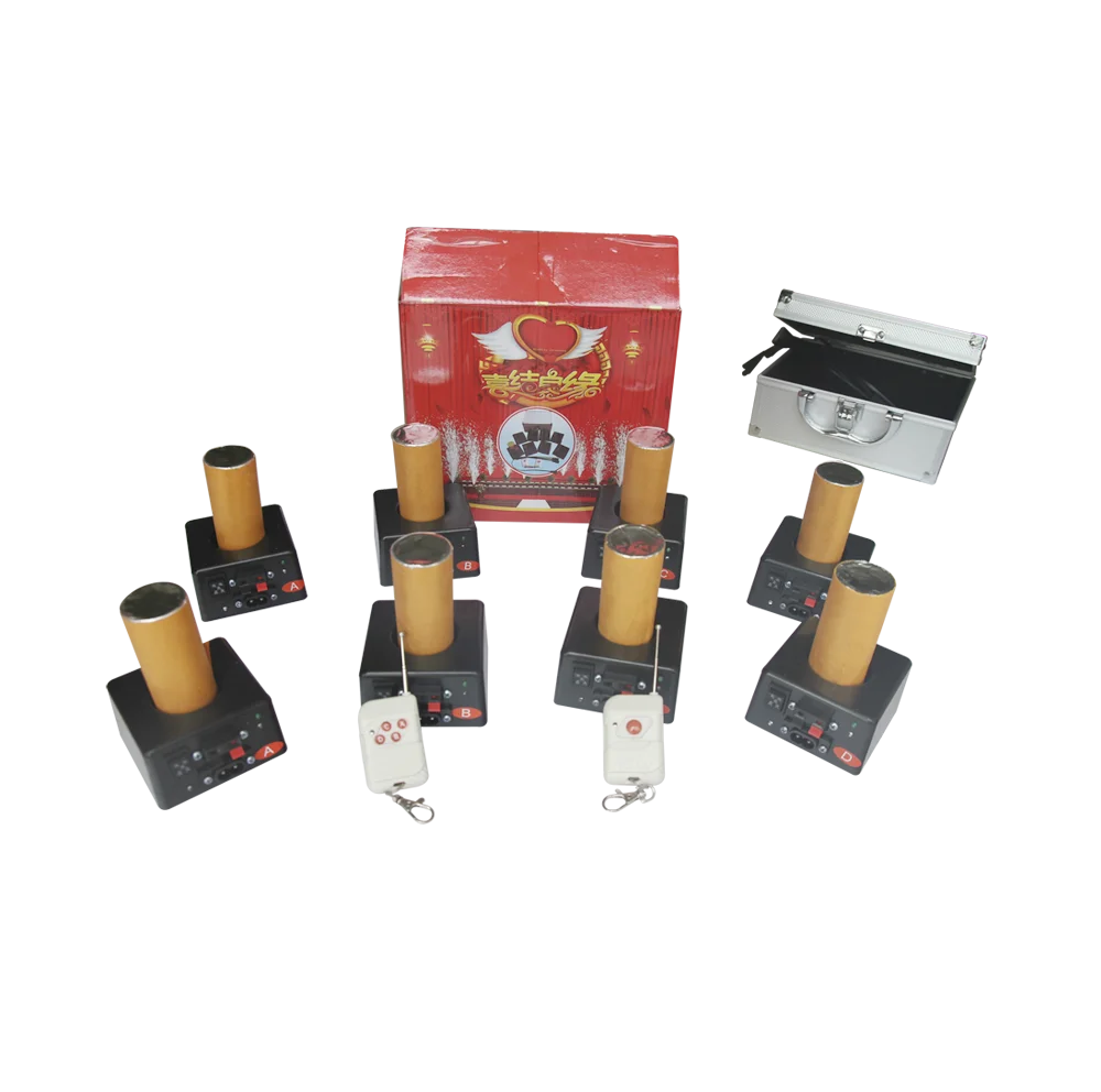 Remote control cold pyro stage fountain cold fire fireworks firing systems for wedding decoration