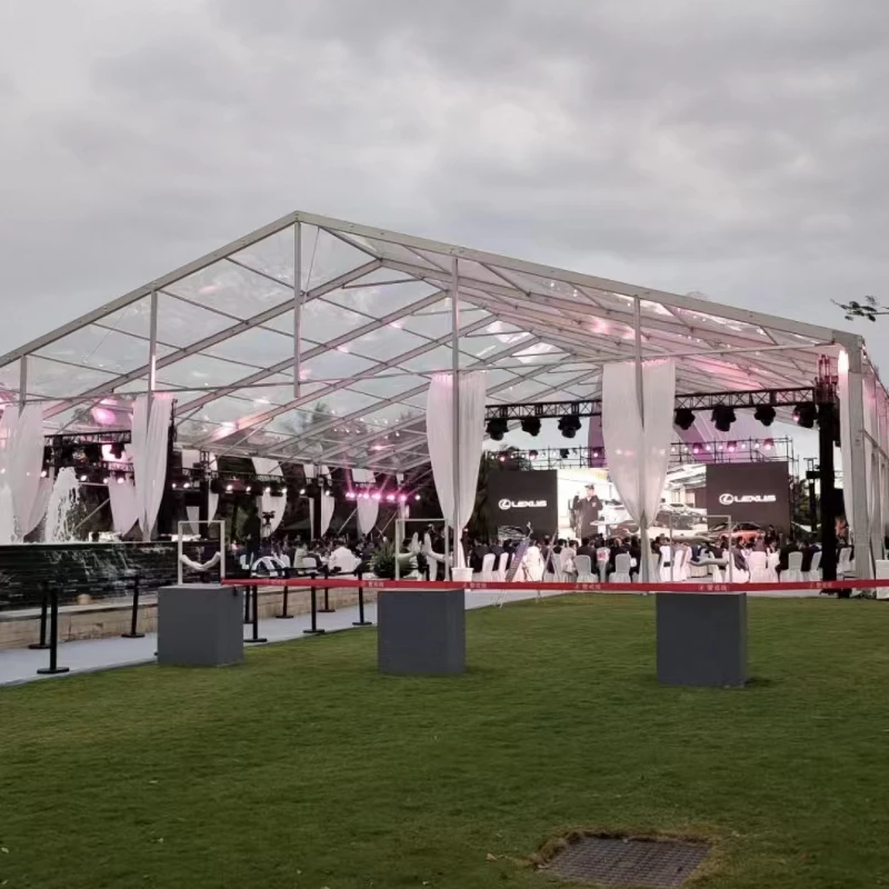 Big Clean Span Wedding Marquee Transparent Tent  for Outdoor Wedding Event Party
