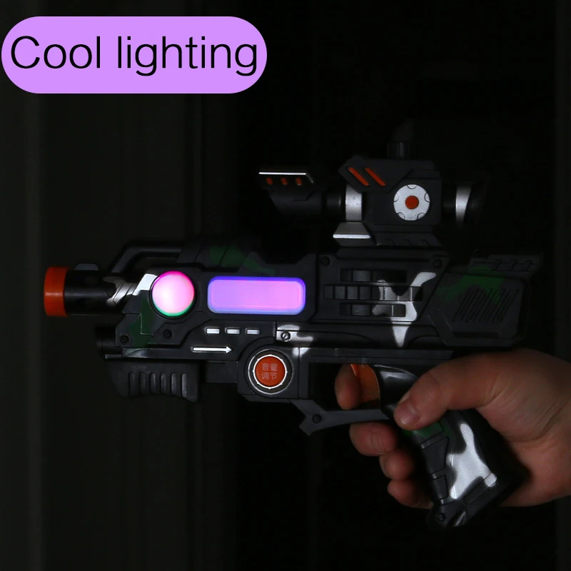 Customizable Plastic Gun Toys Sound Light Vibration Gun Electric Weapons Toy Pistol Projection Gun Toy for Kids