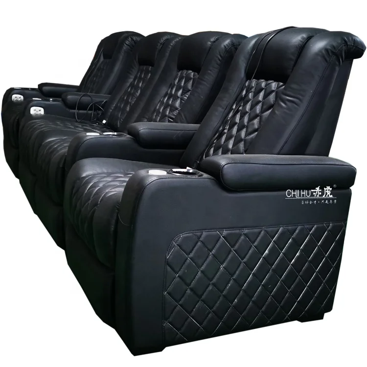 Factory wholesale loveseat double recliners chairs home recliner sofa luxury automatic with cooling power recliner sofa leather