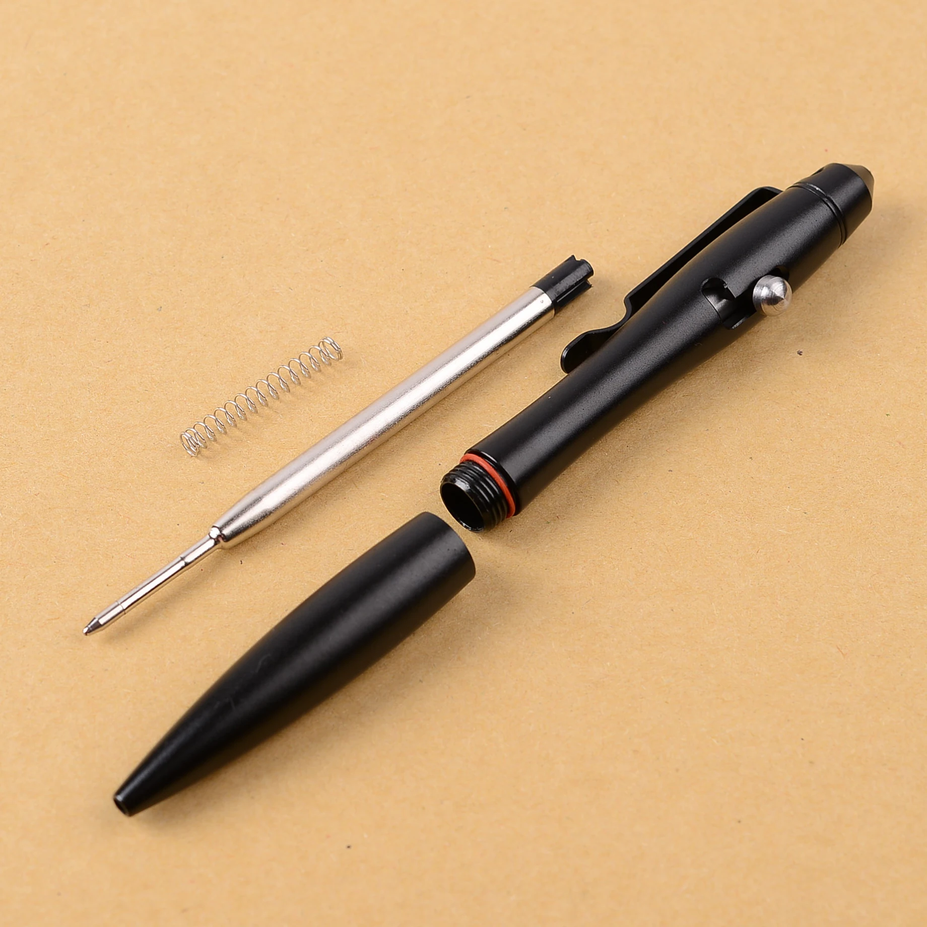 Elegant business writing pen EDC tactical pocket pen bolt action pen with emergency glass breaker