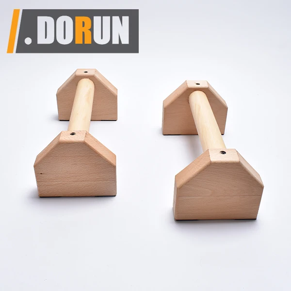 Non Slip Handstand Wooden Parallette Bars Push Up Bar